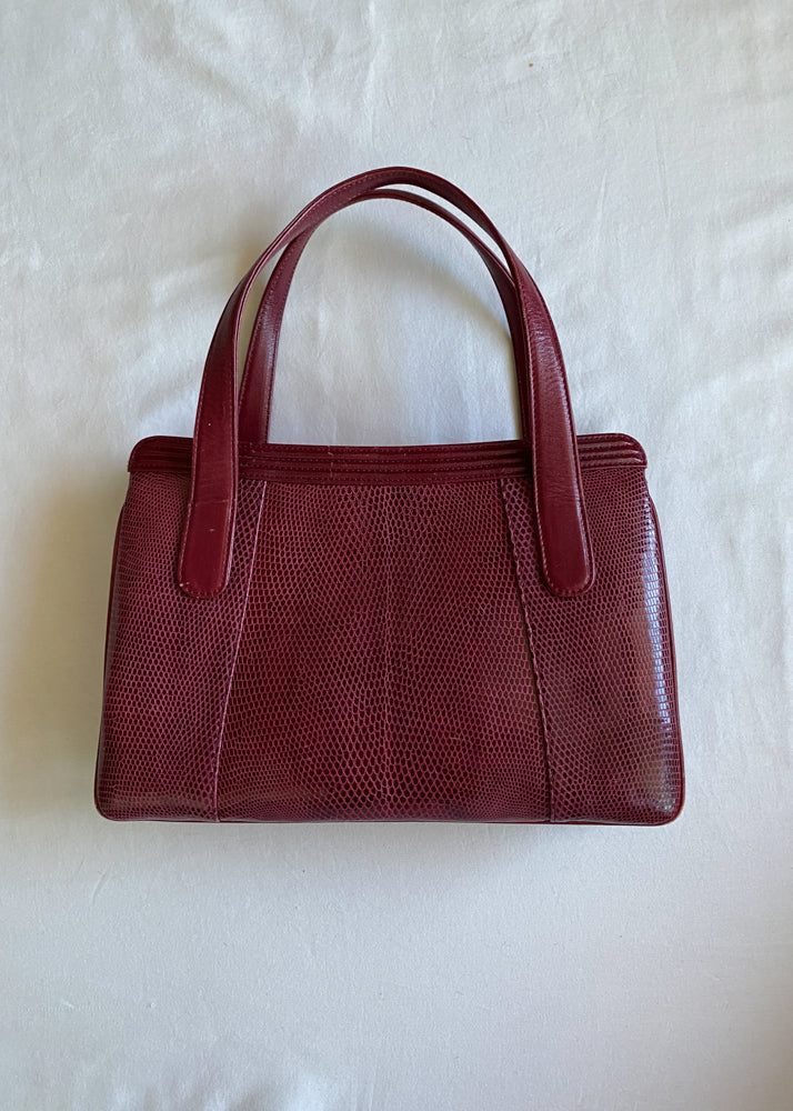 Stacey's Red Leather Doctor Purse