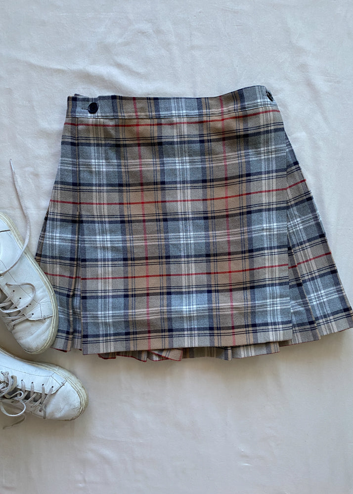 Rachel’s Plaid Wrap Skirt