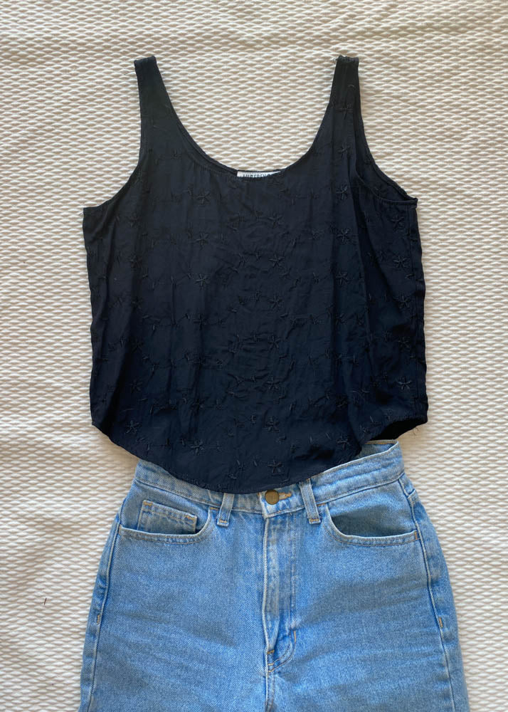 Jackie’s Embroidered Crop Tank