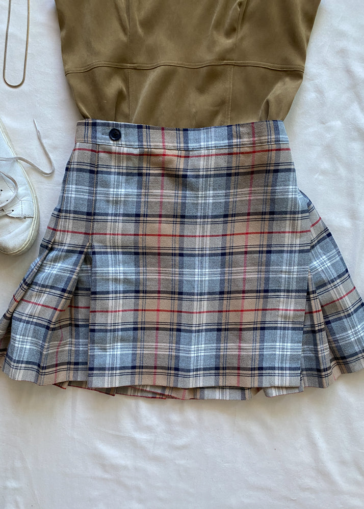 Rachel’s Plaid Wrap Skirt